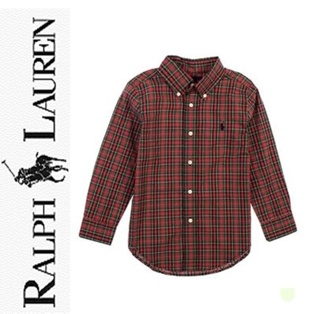 🌸 RALPH LAUREN TARTAN  PLAID BUTTON UP